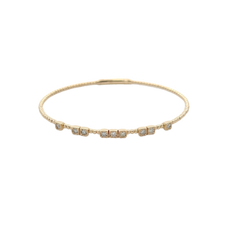 14K DIAMOND FELXIBLE BANGLE 0.50CT