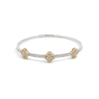 14K DIAMOND FELXIBLE BANGLE 1.50CT