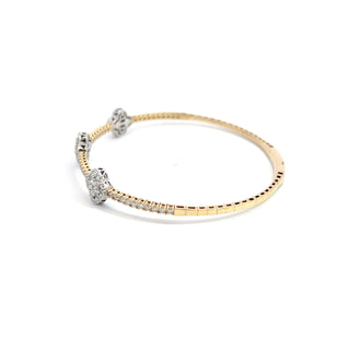 14K DIAMOND FELXIBLE BANGLE 1.50CT