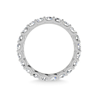 14K White Gold Lab Grown Diamond 2 Ct.Tw. Round Shape Full Eternity Band (size 6.5)