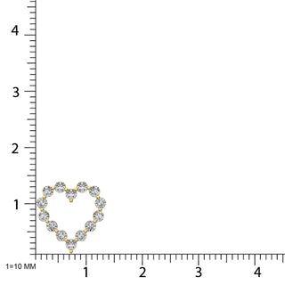 Diamond 1/2 Ct.Tw. Heart Pendant in 14K White Gold