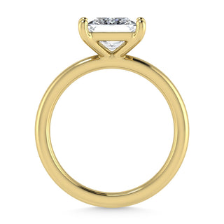 14K Yellow Gold Lab Grown Diamond 2 Ct.Tw. IGI Certified Princess Shape Solitaire (Available from 1CT to 7CT)