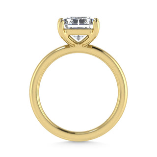 14K Yellow Gold Lab Grown Diamond 2 Ct.Tw. IGI Certified Radiant Shape Solitaire (Available from 1CT to 7CT)