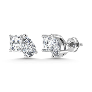 10K White Gold Lab Grown Diamond 1 5/8 Ct.Tw. Fashion Earrings