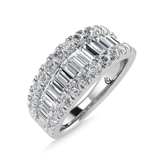 14K White Gold Lab Grown Diamond 1 Ct.Tw. Wedding Band
