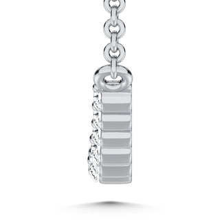 10K White Gold Lab Grown Diamond 1/4 Ct.Tw. Fashion Necklace