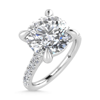 14K White Gold Labgrown Diamond 4 1/3 Ct.Tw. Engagement Ring