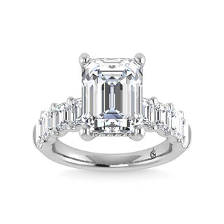 14K White Gold Lab Grown Diamond 5 3/4 Ct.Tw. Engagement Ring