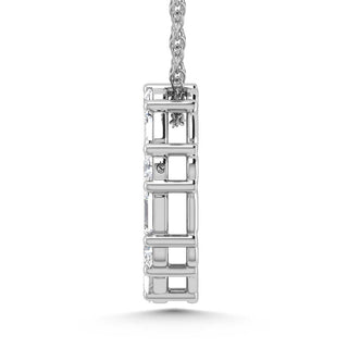 14K White Gold Lab Grown Diamond 1 Ct.Tw. Fashion Pendant