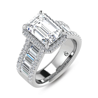 14K White Gold Lab Grown Diamond 4 5/8 Ct.Tw. Engagement Ring