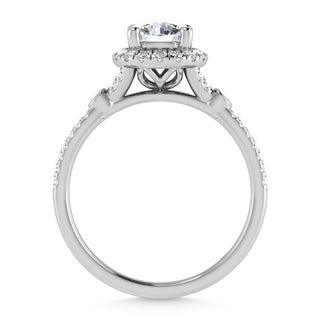 10K White Gold Lab Grown Diamond 1 1/4 Ct.Tw. Engagement Ring