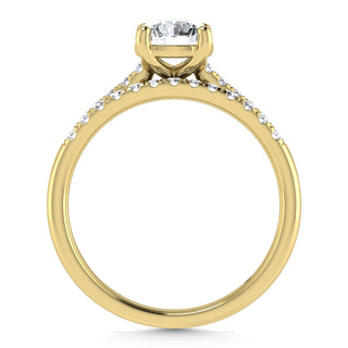 10K Yellow Gold Lab Grown Diamond 1 1/4 Ct.Tw. Classic Bridal Ring