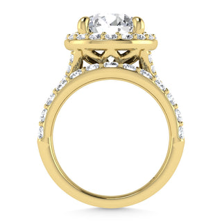 14K Yellow Gold 4 7/8 Ct.Tw. Labgrown Diamond Bridal Ring (Center Round)