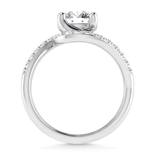 14K White Gold 1 7/8 Ct.Tw. Labgrown Diamond Round Shape Bridal Ring