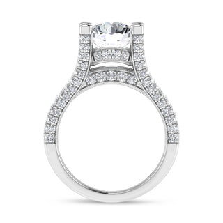 14K White Gold 5 Ct.Tw. Labgrown Diamond Engagement Ring