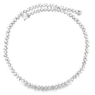 14K W/G LAB GROWN DIAMOND FASHION NECKLACE 18.50CT