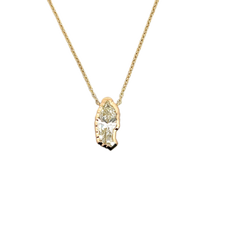 18K Y/G LAB GROWN DIAMOND FASHION NECKLACE 3.00 CT