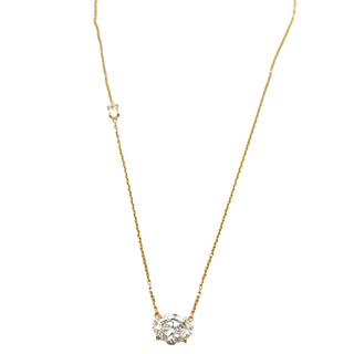 14K Y/G LAB GROWN DIAMOND FASHION NECKLACE 2.25CT