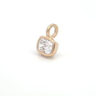 14K Y/G LAB GROWN DIAMOND CUSHION CUT SOLITAIRE PENDANT 1.75CTS