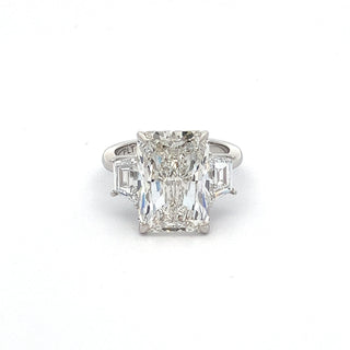 PLATINUM LAB GROWN DIAMOND 10CT RADIANT CUT