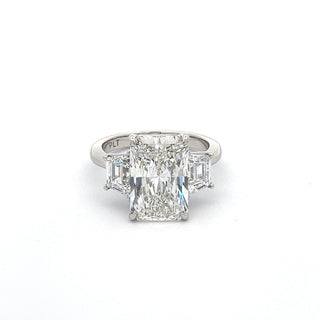 PLATINUM LAB GROWN DIAMOND 6.5CT RADIANT CUT