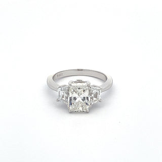 14K W/G LAB GROWN DIAMOND 3CT RADIANT CUT