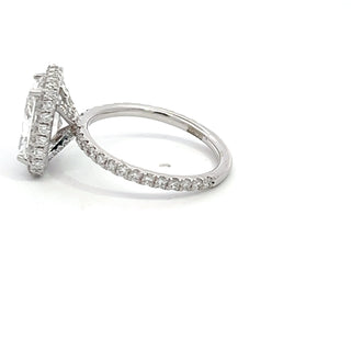 14K W/G LAB GROWN DIAMOND 4.25CT RADIANT CUT