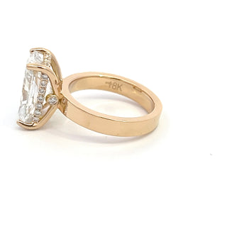 18K Y/G LAB GROWN DIAMOND 5.00CT RADIANT CUT
