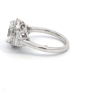 14K W/G LAB GROWN DIAMOND 3.25CT ROUND CUT