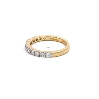 14K LAB GROWN DIAMOND WEDDING BAND 0.75CT