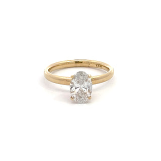 14K Y/G LAB GROWN DIAMOND RING 1.25CT