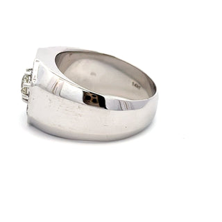 14K W/G MEN'S DIAMONG RING 3.50CT