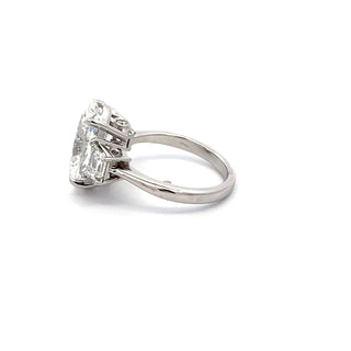 14K W/G LAB GROWN DIAMOND 6.00CT OVAL CUT