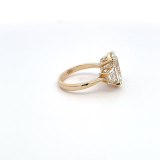 14K W/G LAB GROWN DIAMOND 6.00CT OVAL CUT