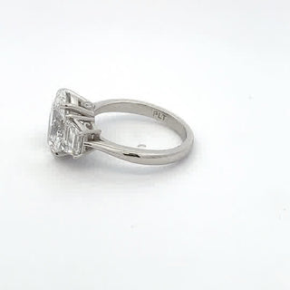PLATINUM LAB GROWN DIAMOND 4CT OVAL CUT