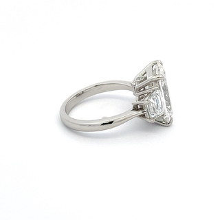 PLATINUM LAB GROWN DIAMOND 6.5CT RADIANT CUT