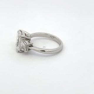 PLATINUM LAB GROWN DIAMOND 4CT EMERALD CUT