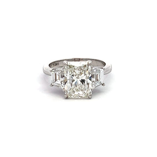 14K W/G LAB GROWN DIAMOND 4.75CT RADIANT CUT