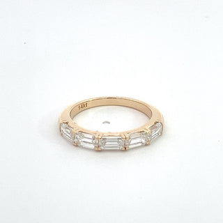 14K Y/G LAB GROWN DIAMOND WEDDING BAND 1.75CT