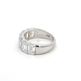 14K W/G LAB GROWN DIAMOND WEDDING BAND 4.75CT