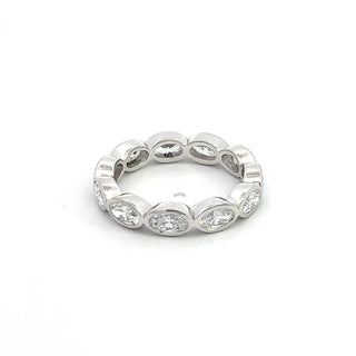 14K W/G LAB GROWN DIAMOND WEDDING BAND 2.25CT