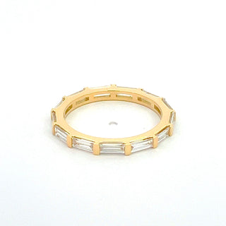 14K Y/G LAB GROWN DIAMOND WEDDING BAND 1.50CT