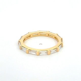 14K Y/G LAB GROWN DIAMOND WEDDING BAND 1.50CT