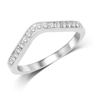 14K White Gold 1/5 Ct.Tw. Diamond Anniversary Band