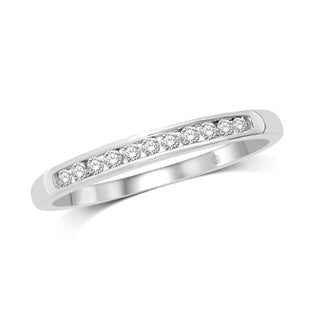 10K White Gold 1/5 Ct.Tw. Diamond Anniversary Band