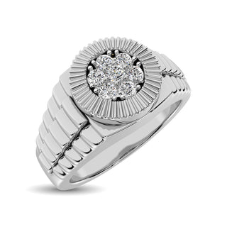 14K White Gold 1 Ct.Tw. Diamond Mens Ring