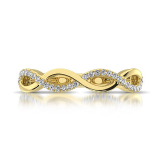 10K Yellow Gold 1/10 Ctw Diamond Promise Ring