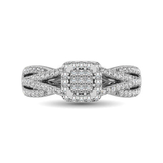 10K White Gold 2 Ct.Tw. Diamond Engagement Ring