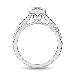 10K White Gold 2 Ct.Tw. Diamond Engagement Ring