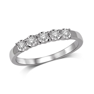 10K White Gold 1/3 Ct.Tw.Diamond Ladies Band